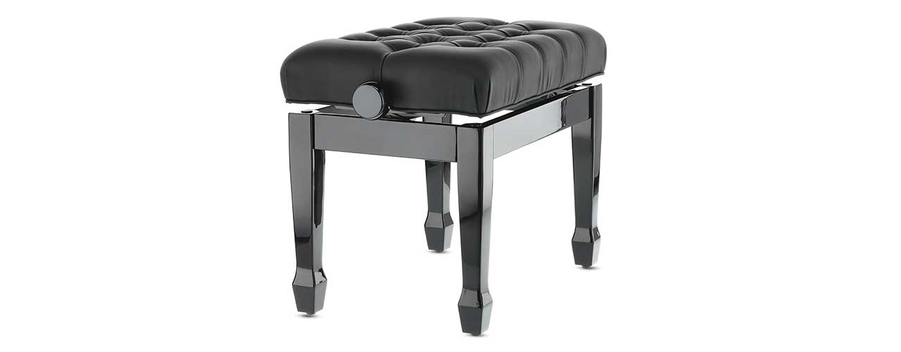 GEWA Piano bench Deluxe XL Black high gloss 130 310 03 t
